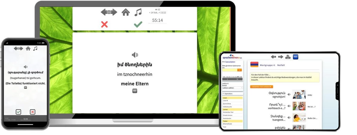 Sprachenlernen24 Online-Sprachkurs Armenisch Screenshot
