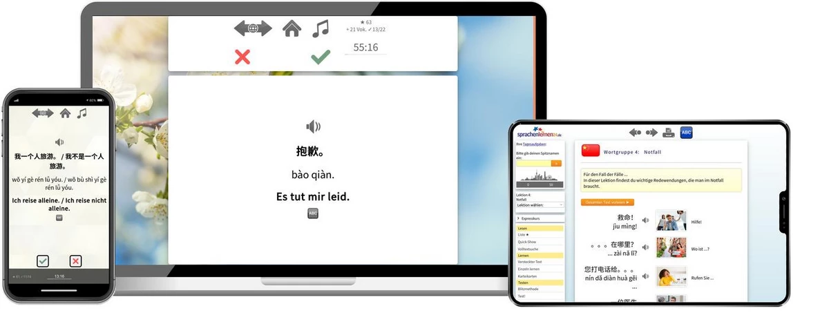 Sprachenlernen24 Online-Sprachkurs Chinesisch Screenshot