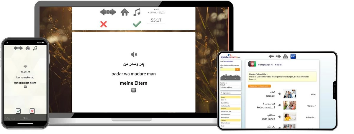 Sprachenlernen24 Online-Sprachkurs Dari Screenshot