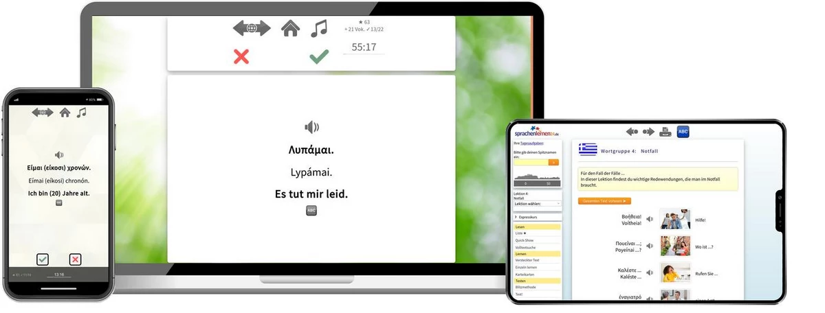 Sprachenlernen24 Online-Sprachkurs Griechisch Screenshot