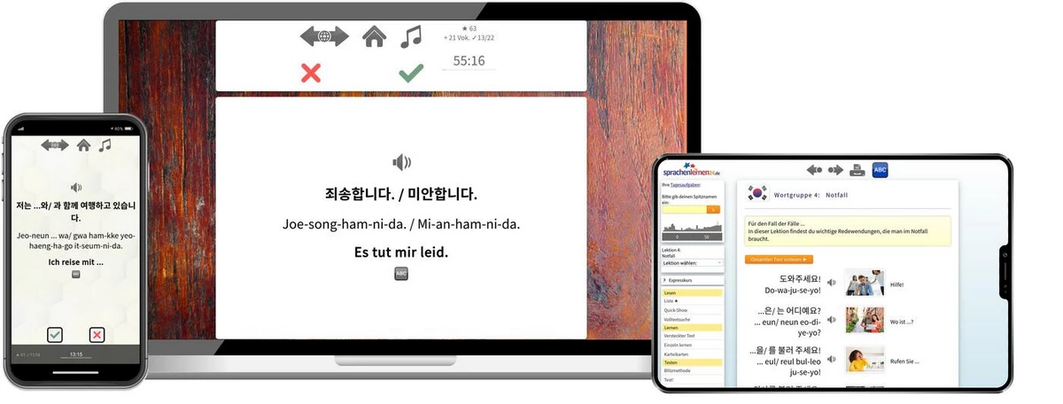 Sprachenlernen24 Online-Sprachkurs Koreanisch Screenshot