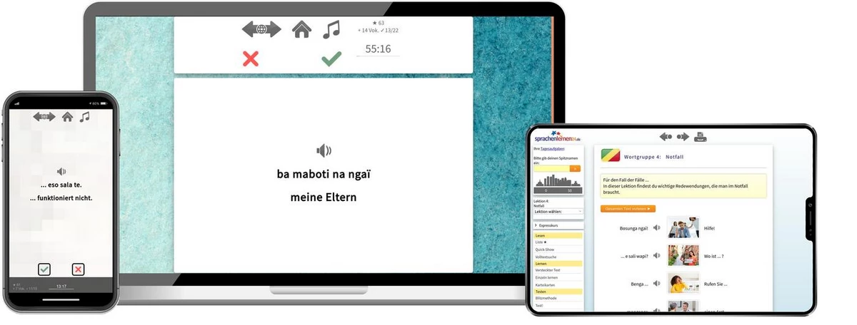 Sprachenlernen24 Online-Sprachkurs Lingala Screenshot