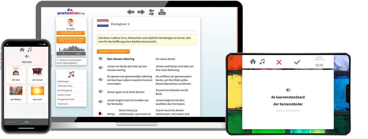 Sprachenlernen24 Online-Sprachkurs Niederländisch Screenshot