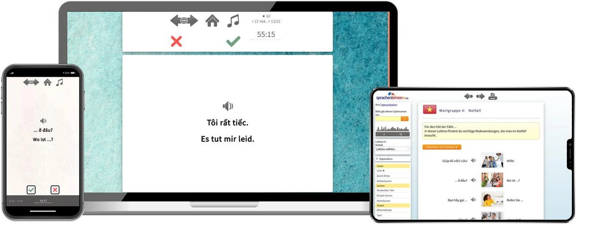 Sprachenlernen24 Online-Sprachkurs Vietnamesisch Screenshot