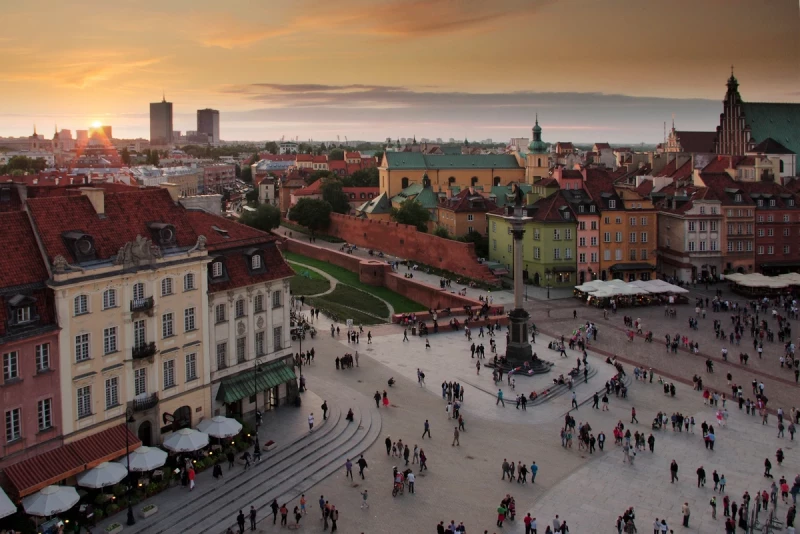 Schlossplatz in Warschau, Polen. Foto: Pixabay #823079, CC0