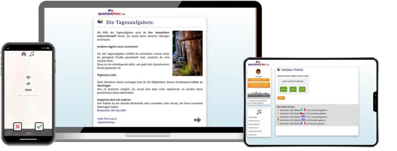 Sprachenlernen24 Online-Sprachkurs Bosnisch Screenshot