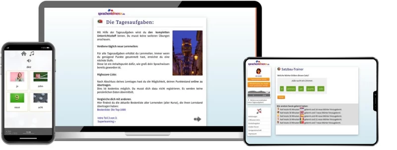 Sprachenlernen24 Online-Sprachkurs Portugiesisch Screenshot