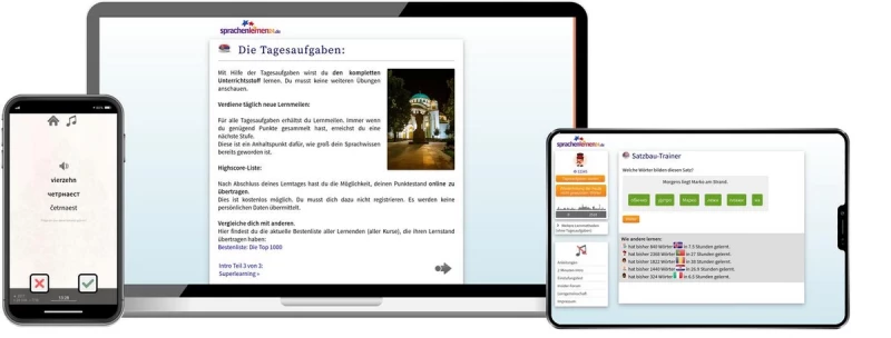 Sprachenlernen24 Online-Sprachkurs Serbisch Screenshot