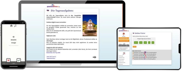 Sprachenlernen24 Online-Sprachkurs Slowenisch Screenshot
