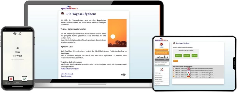 Sprachenlernen24 Online-Sprachkurs Suaheli Screenshot