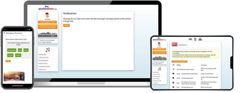 Sprachenlernen24 Türkisch Basiskurs für Anfänger Online-Sprachkurs Screenshot