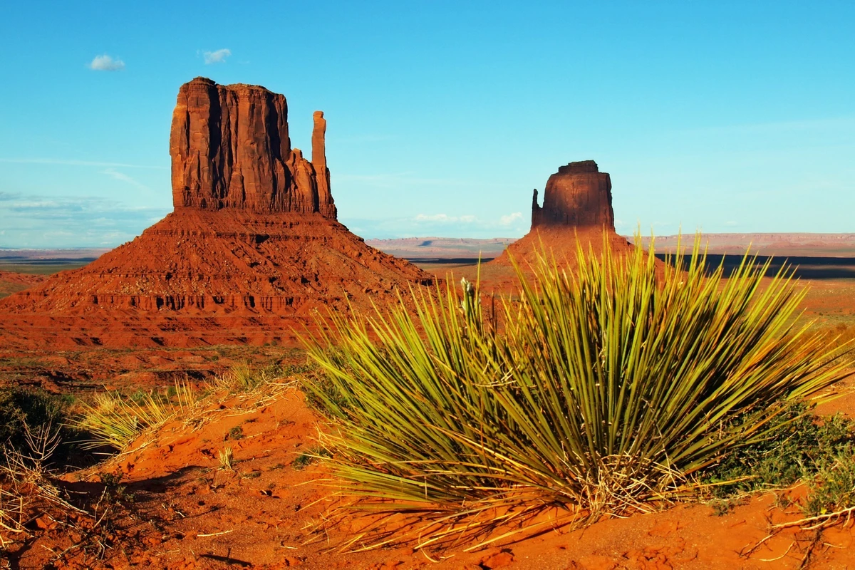 East und West Mitten Butte im Monument Valley, Arizona, USA. Foto: Pixabay, CC0